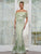 Rina Di Montella RD3226 - Spaghetti Straps Sequined Prom Gown In Green