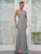 Rina Di Montella RD3240 - One-Shoulder Fitted Bodice Prom Gown In Gray