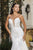 May Queen RQ8145 - Strapless Lace Applique Bridal Gown In White