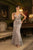 May Queen RQ8149 - Elegant Rhinestone Sheer Corset Prom Gown In Silver