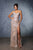 May Queen RQ8153 - Strapless Rhinestone-Embellished Prom Gown In Brown