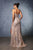 May Queen RQ8153 - Strapless Rhinestone-Embellished Prom Gown In Brown