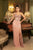 May Queen RQ8153 - Strapless Rhinestone-Embellished Prom Gown In Pink