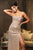 May Queen RQ8155 - Elegant Rhinestone Strapless Prom Gown In Brown