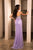 May Queen RQ8155 - Elegant Rhinestone Strapless Prom Gown In Purple