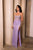 May Queen RQ8155 - Elegant Rhinestone Strapless Prom Gown In Purple