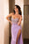 May Queen RQ8155 - Elegant Rhinestone Strapless Prom Gown In Purple