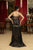 May Queen RQ8160 - Sleeveless Sheer Corset Prom Gown In Black