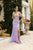 May Queen RQ8162 - Rhinestone-Embellished Off-Shoulder Prom Gown In Purple