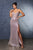 May Queen RQ8163 - Elegant Strapless Rhinestone-Embellished Prom Gown In Purple