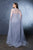 May Queen RQ8164 - Rhinestone-Embellished Fitted Bodice Prom Gown In Blue