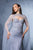 May Queen RQ8164 - Rhinestone-Embellished Fitted Bodice Prom Gown In Blue