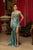 May Queen RQ8173 - High Slit Sequin Evening Dress In Green