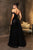 May Queen RQ8178 - Off-Shoulder Beaded Prom Gown In Black