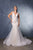 May Queen RQ8181 - Plunging Neck Sleeveless Bridal Gown In White