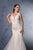 May Queen RQ8181 - Plunging Neck Sleeveless Bridal Gown In White