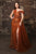 May Queen RQ8187 - Beaded Sleeveless Prom Gown In Orange