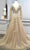 Andrea and Leo A1215 - Plunging Sequined Evening Gown