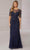 Adrianna Papell Platinum 40421 - Illusion Beaded Sheath Gown Special Occasion Dress