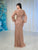 Adrianna Papell Platinum 40453 - Beaded Balloon Sleeve Evening Gown Special Occasion Dress