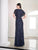 Adrianna Papell Platinum 40455 - Embellished Short Sleeve Evening Gown Special Occasion Dress