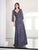 Adrianna Papell Platinum 40462 - Sequined V-Neck Long Dress Special Occasion Dress