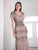 Adrianna Papell Platinum 40463 - Flutter Sleeve V-Neck Long Dress Special Occasion Dress