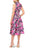 Aidan Mattox MD1E208159 - Floral Print Collared V-Neck Evening Dress Semi Formal