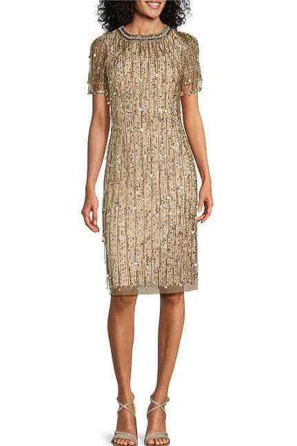 Aidan Mattox MD1E208436 - Short Sleeve Embellished Dress Special Occasion Dress