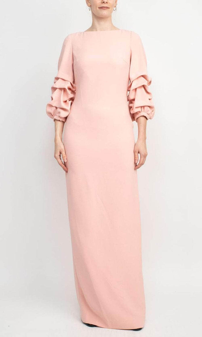 Alberto Makali 185557 - Ruffle Sleeve Formal Dress Special Occasion Dress 6 / Blush