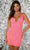 Aleta Couture 1020 - Lattice Sequins Cocktail Dress Cocktail Dresses 000 / Hot Pink