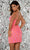 Aleta Couture 1020 - Lattice Sequins Cocktail Dress Cocktail Dresses