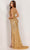 Aleta Couture 1115 - Beaded Plunging V-Neck Prom Gown Special Occasion Dress