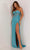 Aleta Couture 1181 - Strapless Fitted Bodice Prom Dress Special Occasion Dress 000 / Turquoise