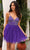 Aleta Couture 1285 - Embellished Sleeveless Fitted Cocktail Dress Homecoming Dresses 000 / Purple