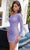 Aleta Couture 1286 - Lace Up Sequin Cocktail Dress Homecoming Dresses 000 / Unicorn Purple