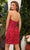 Aleta Couture 1287 - Deep V-neck Cocktail Dress Cocktail Dresses