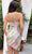 Aleta Couture 1288 - Stripe Asymmetrical Cocktail Dress Cocktail Dresses