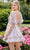 Aleta Couture 1304 - Puff Sleeve Ruffled Cocktail Dress Homecoming Dresses