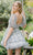 Aleta Couture 1304 - Puff Sleeve Ruffled Cocktail Dress Homecoming Dresses