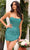 Aleta Couture 1338 - Lattice Beaded Cocktail Dress Cocktail Dresses 000 / Bright Teal