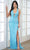 Aleta Couture 303 - Sequin Halter Evening Dress Evening Dresses 000 / Flourescnt Sky