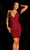 Aleta Couture 504 - Plunging V-Neck Cocktail Dress Party Dresses