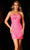 Aleta Couture 760 - Sweetheart Cutout Cocktail Dress Cocktail Dresses 000 / Candy Pink