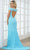 Aleta Couture 904 - Feather Embellished Cold Shoulder Prom Gown Prom Dresses