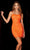 Aleta Couture 983 - Sequin Fitted Dress Party Dresses 000 / Orange