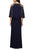 Alex Evenings 1351319 - Cold Shoulder Jersey Formal Dress Mother of the Bride Dresses 10 / Navy