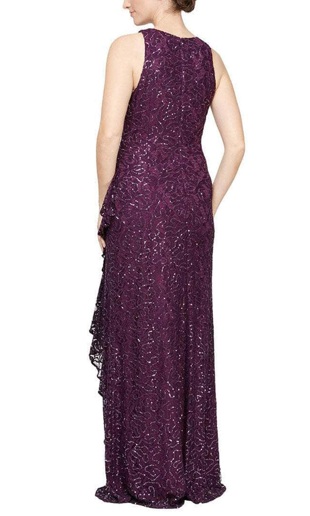 Alex Evenings 81122434 Sleeveless Embroidered Evening Dress