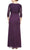 Alex Evenings 81122469 - Evening Dress with Scalloped Lace Accents Mother Of The Bride Dresses 8 / Navy