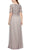 Alex Evenings - 8132988 Short Sleeve Embroidered Long Dress Mother of the Bride Dresses 18 / Peacock